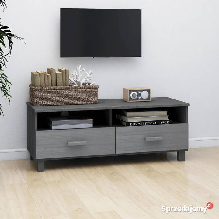 Szafka pod TV HAMAR ciemnoszara 106x40x40 drewno mazowieckie Warszawa