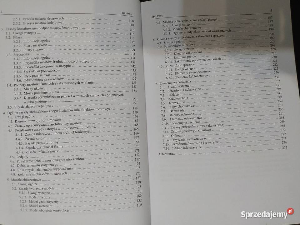 Mosty betonowe podstawy konstruowania obliczania Kraków sprzedam
