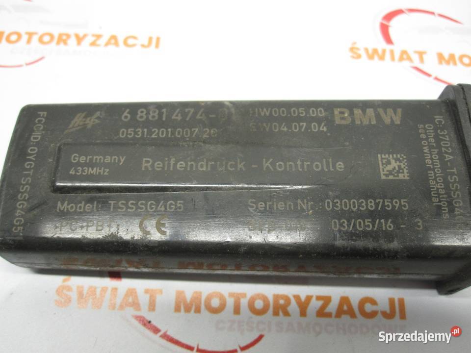 BMW F10 LIFT sterownik moduł RDC 6881474