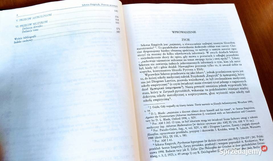 Przeciw uczonym Adversus mathematicos IVI