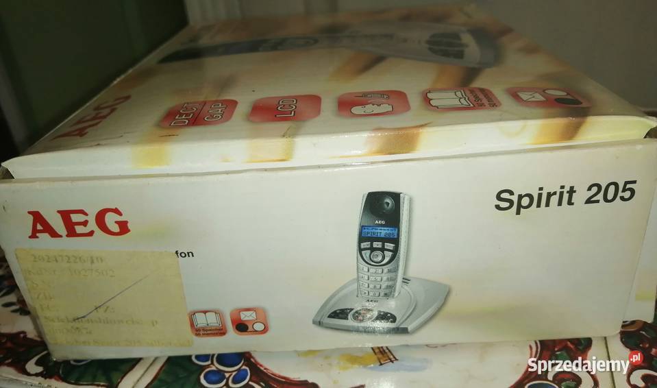 Teflon stacjonarny AEG z autom sekretarką Spirit Telefony bezprzewodowe Koszalin