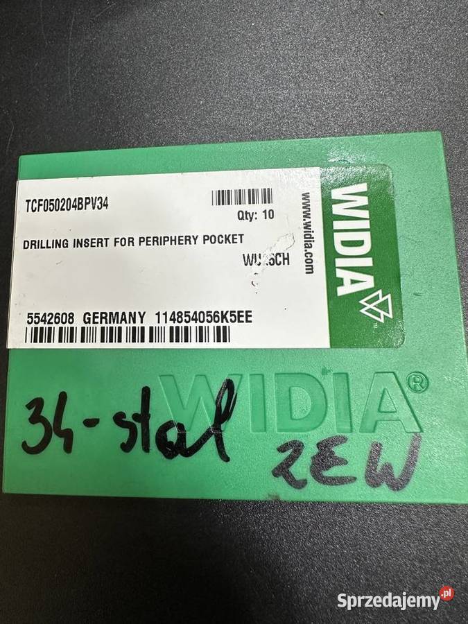 Płytki skrawające WIDIA nowe TCF050204BPV34 śląskie Częstochowa