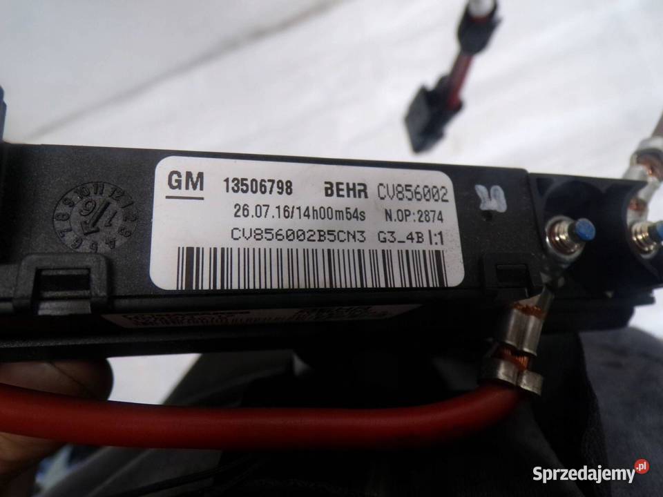 OPEL ASTRA K 5 V NAGRZEWNICA ELEKTRYCZNA GRZAŁKA kujawsko-pomorskie sprzedam