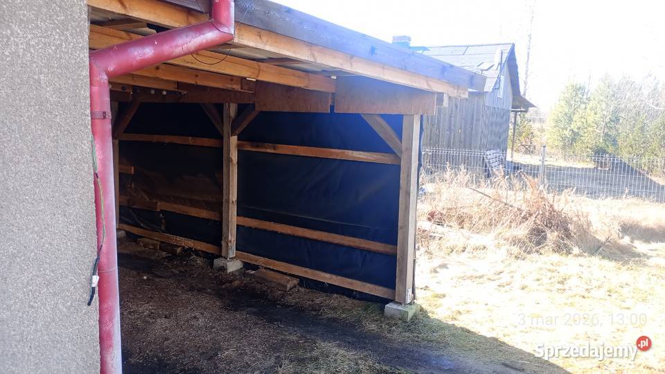 Wiata garażowa zadaszenie Męcikał