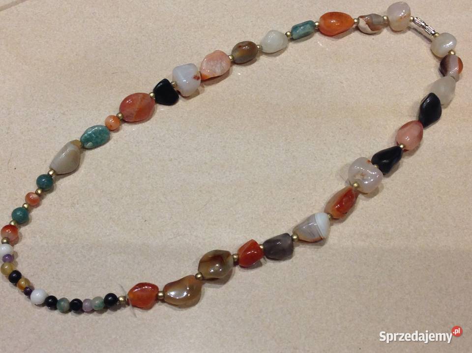 Naszyjnik z Kamieni Szlachetnych Vintage Nowa Sól