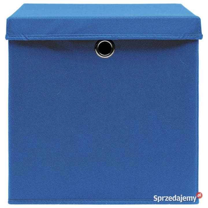 Pudełka z pokrywami 10 niebieskie 32x32x32 Warszawa sprzedam