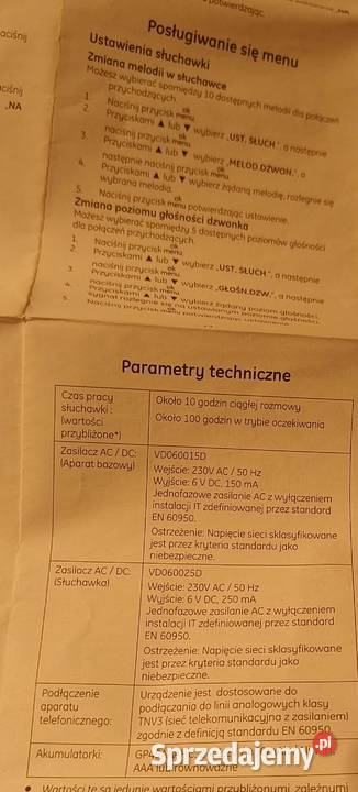 Telefon bezprzewodowy cyfrowy Gdańsk