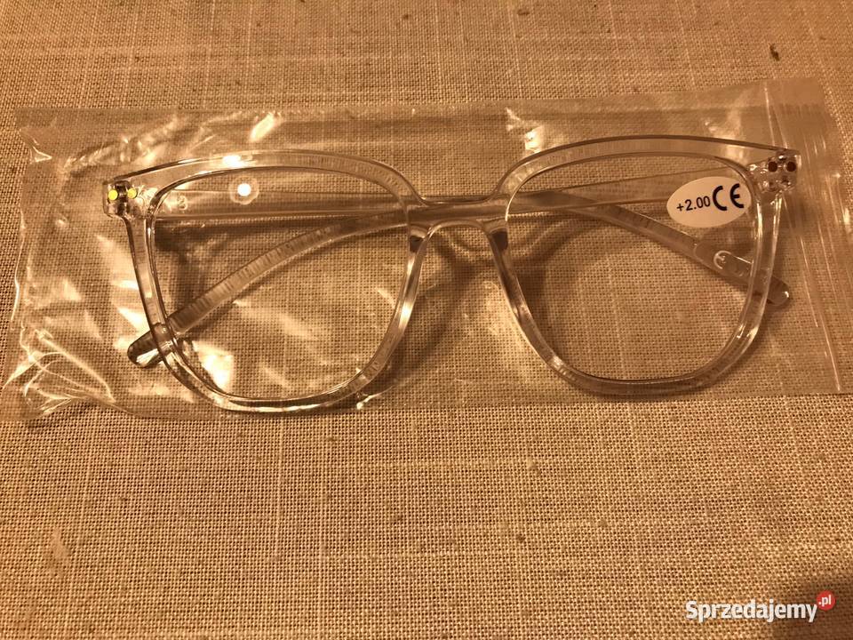 Okulary do czytania 200 w przezroczystej oprawie lubuskie Zbąszynek