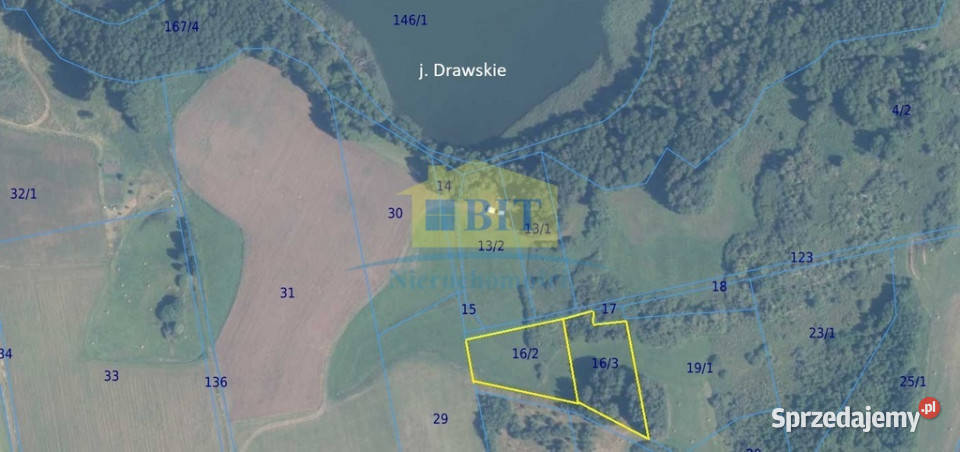 Działka rolna 150 m jeziora Piaseczno