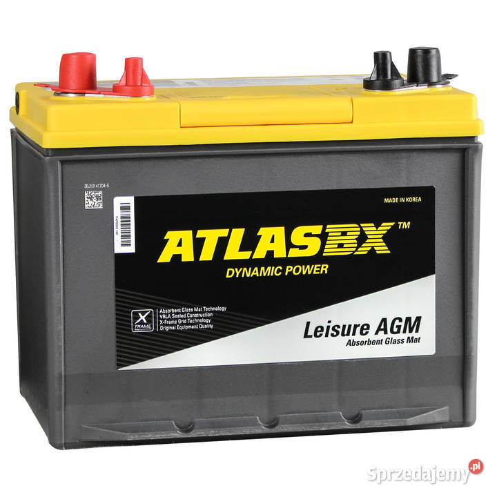 Akumulator ATLAS AGM BX Dynamic Power 75Ah 900A Zgierz