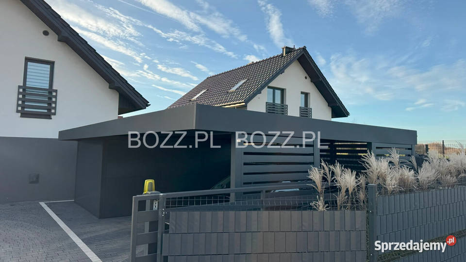 Wiata garażowa z pomieszczeniem