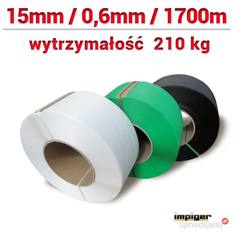 Taśma spinająca PP 15mm06mm1700m wytrz 210 Siedlce
