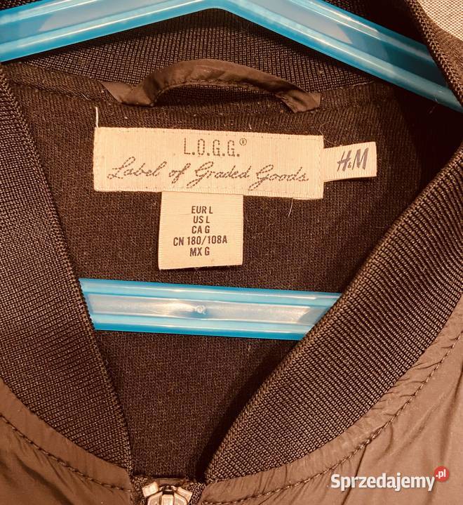 Męska czarna kurtka bomberka HM rozmiar L mazowieckie sprzedam