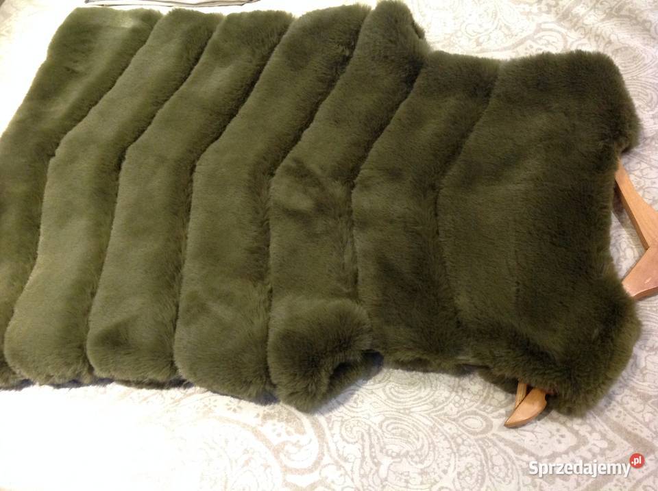 Kamizelka Futrzana Damska M NOWA Zielona zielony Nowa Sól