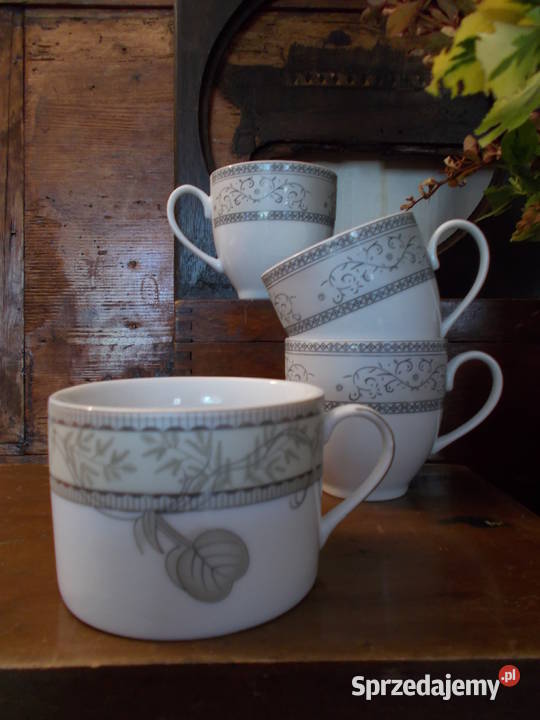 Filiżanka Porcelanowa Marie Sohl Zestaw 3 PRL Szczecin