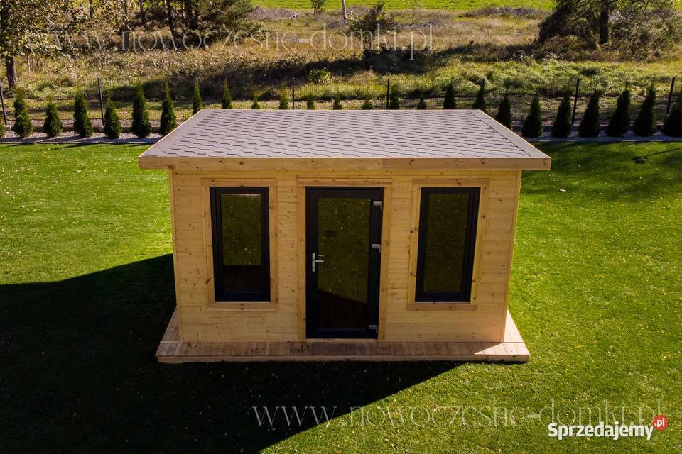 Drewniany domek na działkę ogród Lugo 2A 4m x 4m