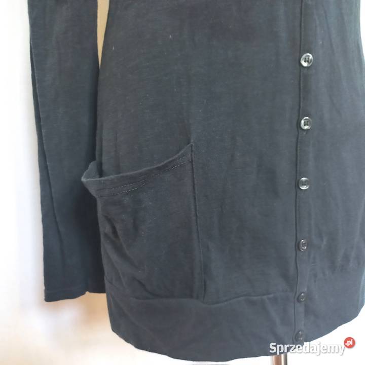 Sweter Rozpinany czarny Kardigan r 3638 bawełna Swetry i golfy