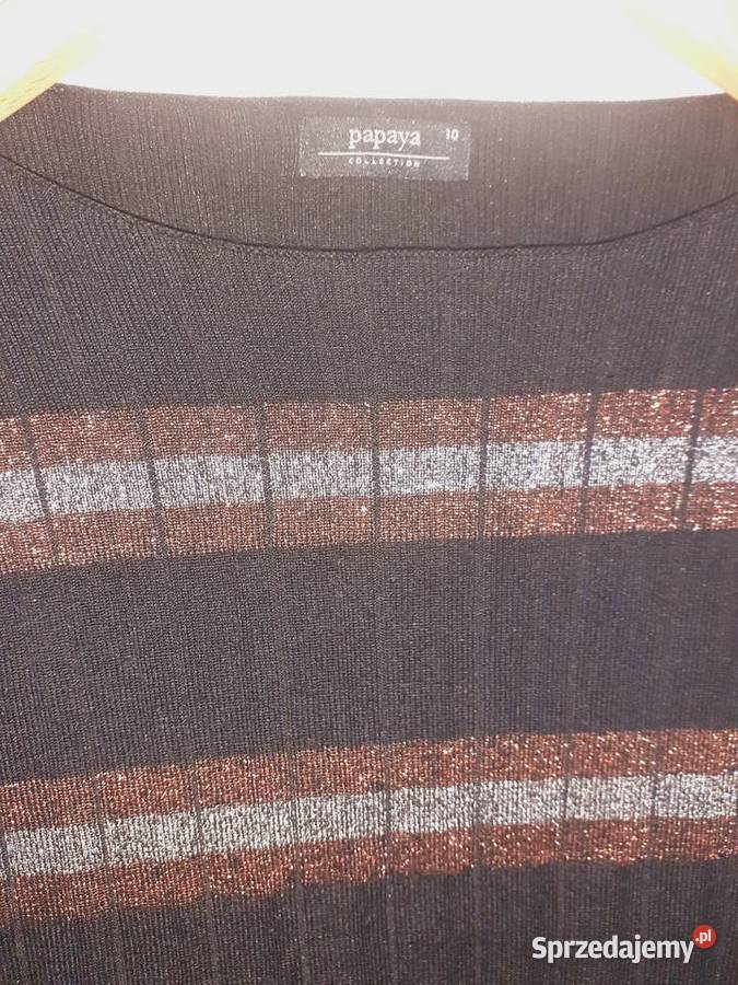 bluzka sweter czarna ze złotą nitką M Gdańsk sprzedam