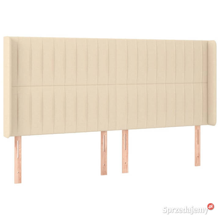 Zagłówek uszak kremowy 183x16x118128 tkanina mazowieckie Warszawa