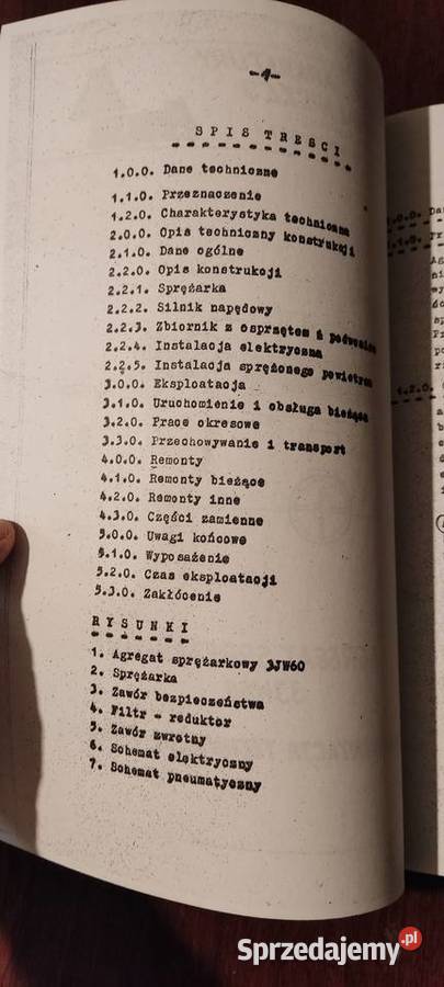 Dtr do kompresora aspa 3jw60 podkarpackie Stalowa Wola