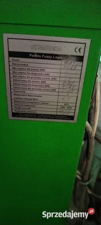 Piec na pellet Kostrzewa Fuzzy Logic 2 15 kW wielkopolskie Kuźnica Czarnkowska sprzedam