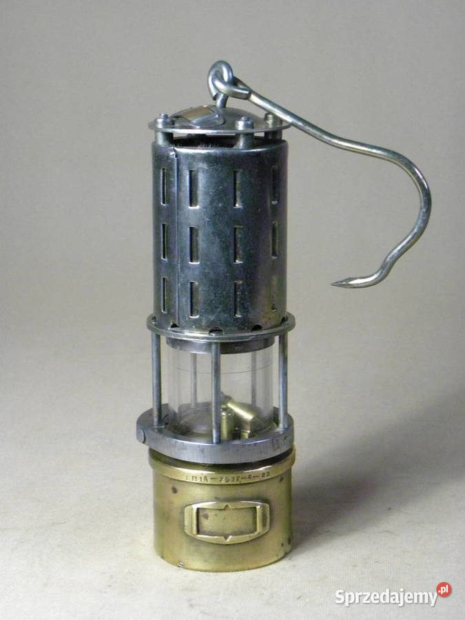 Polska górnicza lampa benzynowa Elektometal Legnica
