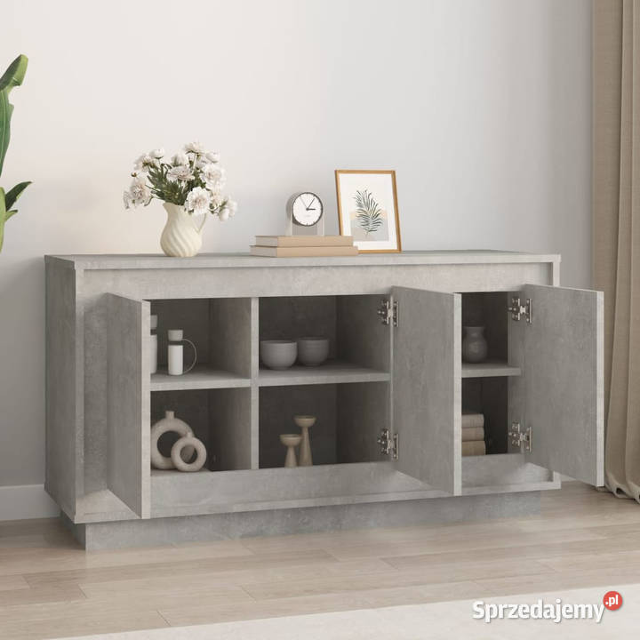 Szafka szarość betonu 102x35x55 materiał Warszawa