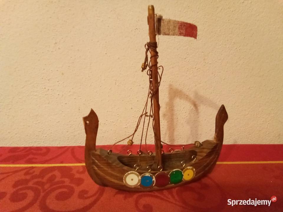 Łódź wikingów drewniana Warszawa