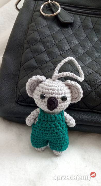 Miś koala wykonany na szydełku brelok zawieszka sprzedam