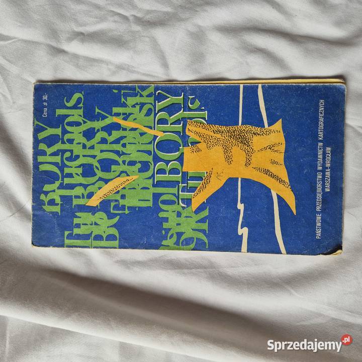 Bory Tucholskie dokładna mapa PRL małopolskie sprzedam