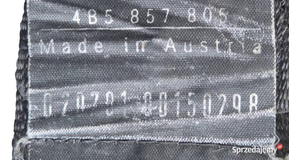 PAS BEZPIECZEŃSTWA TYŁ PRAWY LEWY AUDI A6 C5 świętokrzyskie