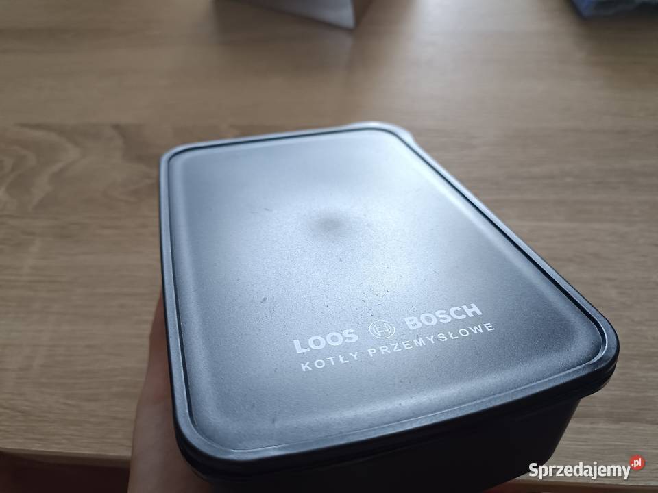 Lunchbox ze sztućcami czarny czarny pomorskie Kwidzyn