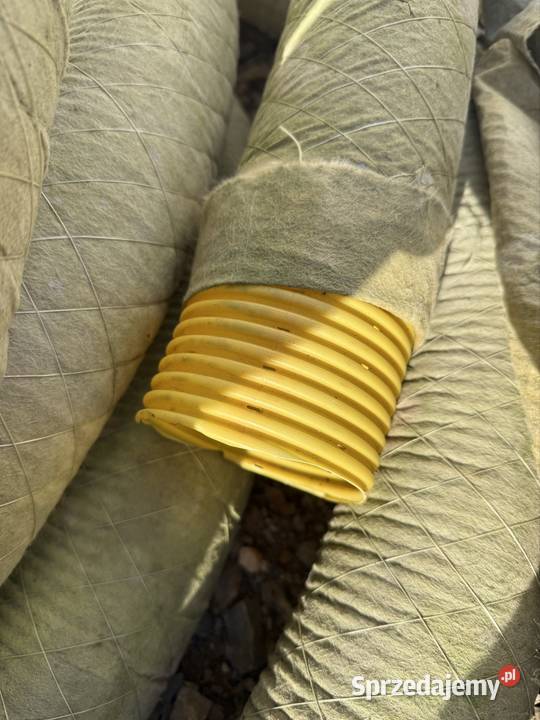 Rura drenarska fi100 dziurkowana w otulinie 30m małopolskie Lednica Górna