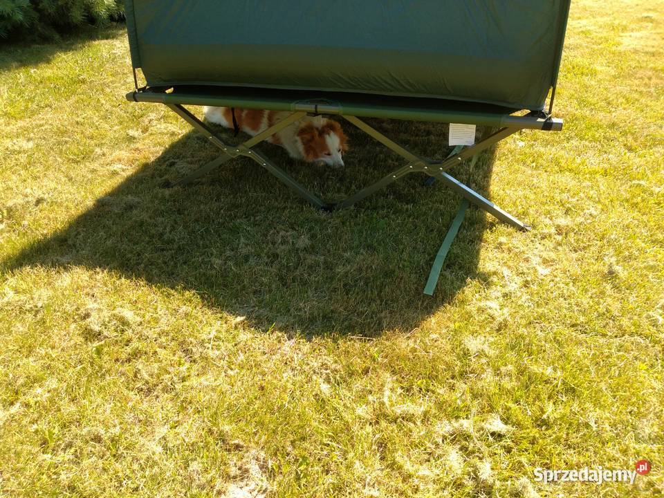 sprzedam namiot z lozkiem polowym stan kompletmy Płock sprzedam