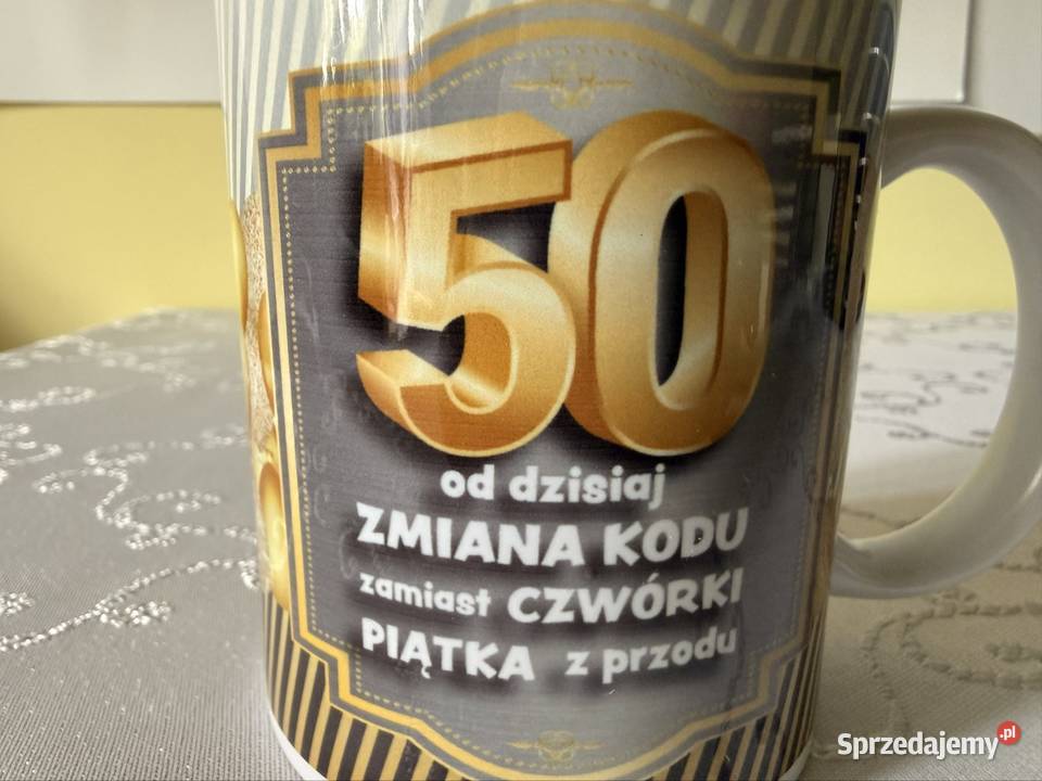 Kubek Ceramiczny 50 Urodziny 300ml Prezent na 50 Czerwionka-Leszczyny