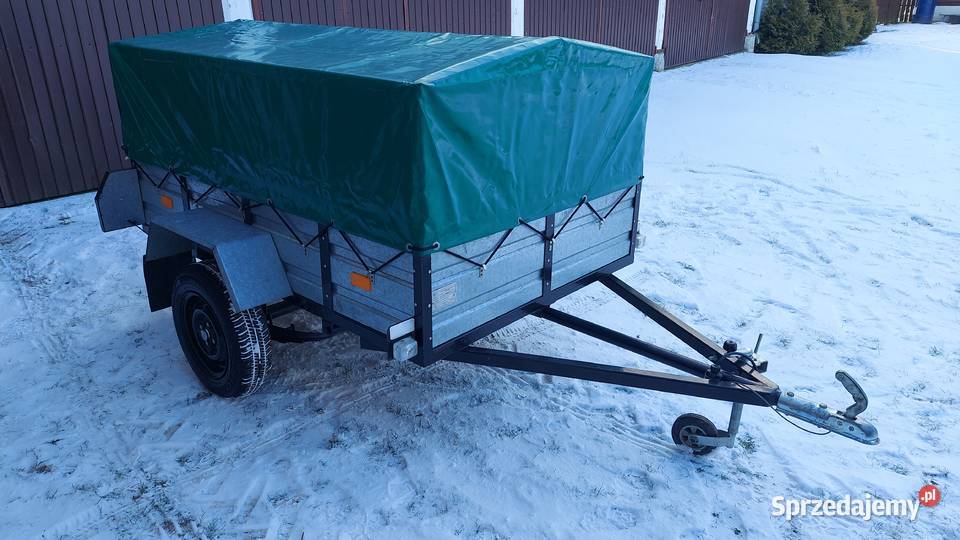 Przyczepka samochodowa RYDWAN 205x130 z plandeką Boguty-Pianki