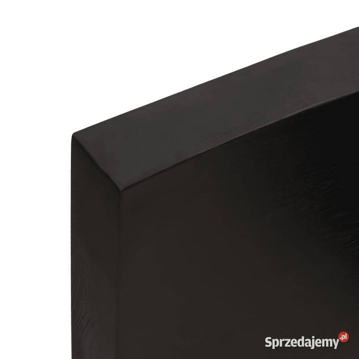 Blat stołu ciemnobrązowy 140x50x26 lite drewno Warszawa