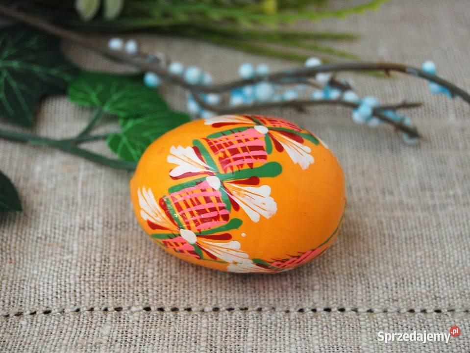 Stara pisanka drewniana malowana Ukraina 56 Dom i Ogród Lublin sprzedam
