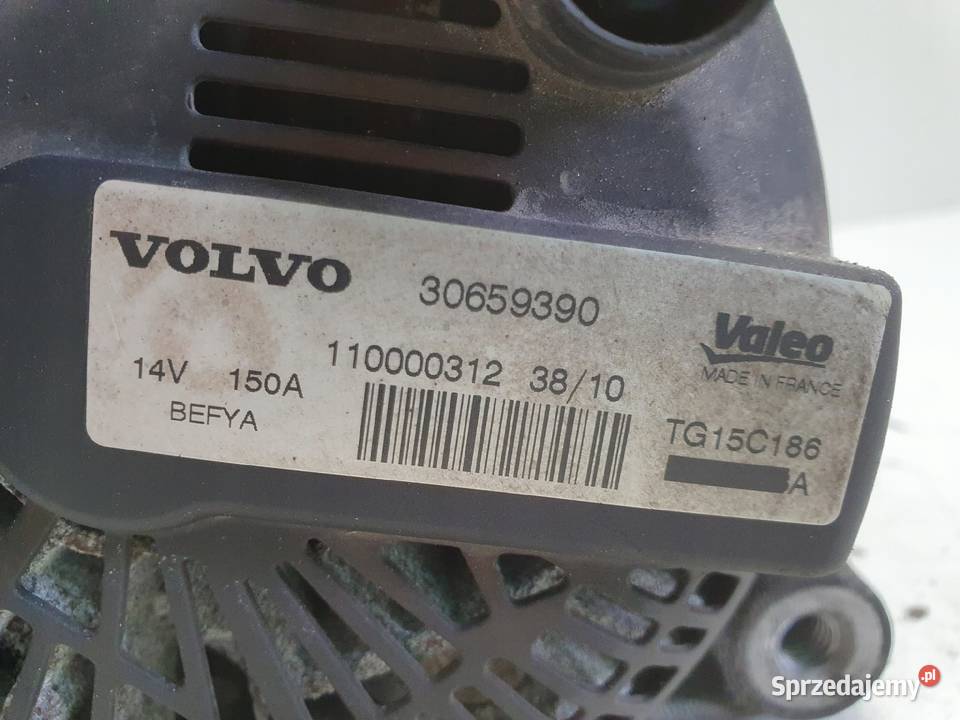 ALTERNATOR Volvo S40 II 16 D2 Valeo 30659390 Chełm