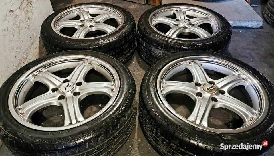 Autec Stratos 17 8J 5x112 polerowane ranty opony