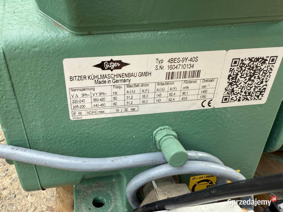 Sprężarka chłodnicza Bitzer 247kW540C 4BES9Y40S Paczków