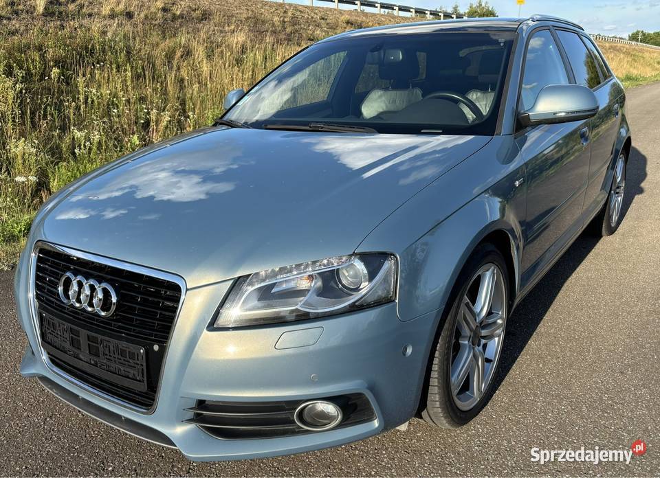 Audi A3 20 diesel S line niski przebieg dobrze asystent parkowania Jarosław