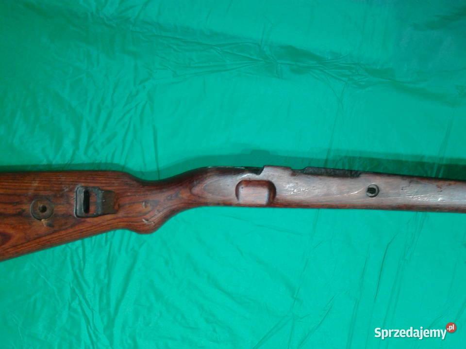 drewniana kolba Mauser 98 nakładka zaczep paska