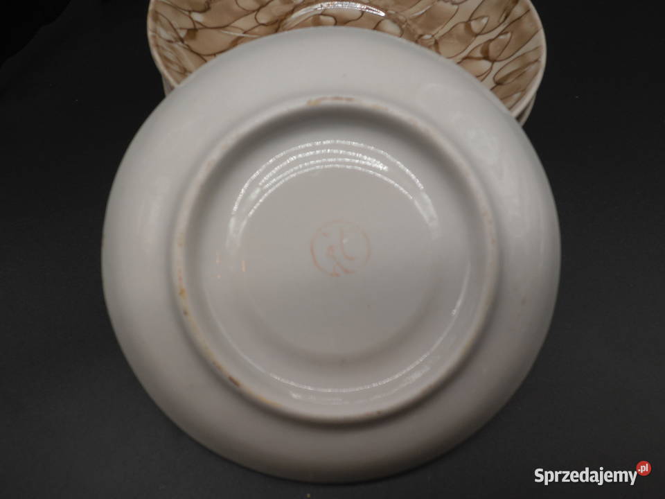 Talerzykipodstawki z fabryki porcelany w wielkopolskie Raszków