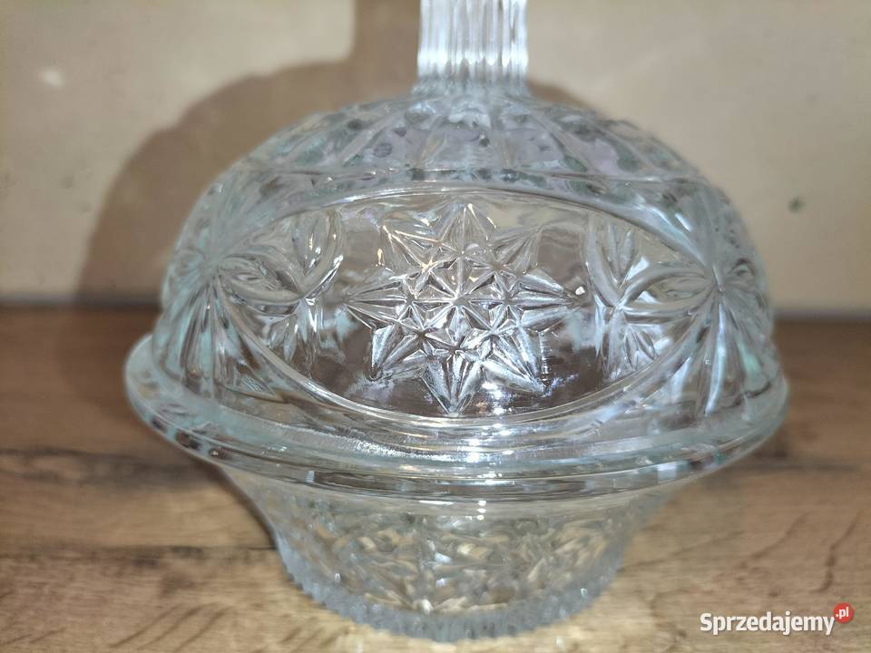 ORYGINALNA PIĘKNA ZABYTKOWA KRYSZTAŁOWA dolnośląskie