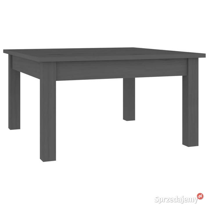 Stolik kawowy szary 55x55x30 lite drewno sosnowe mazowieckie Warszawa