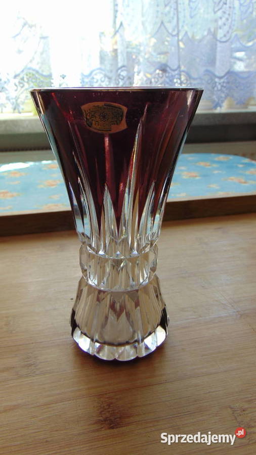 Kryształowy wazon firmy VSL Val Saint Lambert Białystok