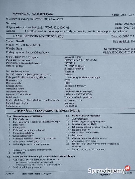 Na kołach z 4 foto Rok produkcji 2002 Kamień Pomorski