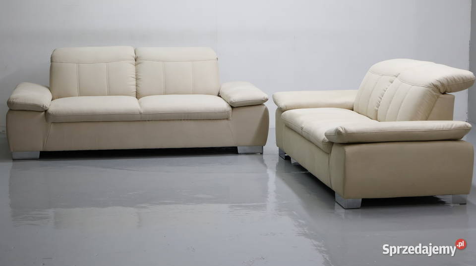 TAS nowy komplet 3 2 kanapy ZESTAW sofa jasna Poznań