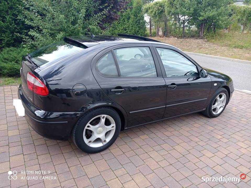 CZARNY SEAT LEON 16 16V BenyznaGaz 2003 KLIMA 1 nieuszkodzony Świdnik